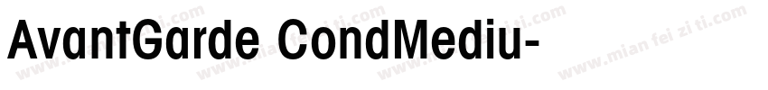 AvantGarde CondMediu字体转换